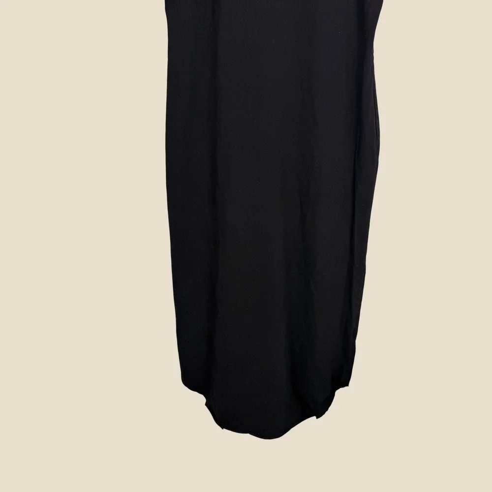 Frank & Eileen Cory Vintage Muscle Tee Maxi Dress Womens L Black Raw Hem Cotton - Picture 12 of 12